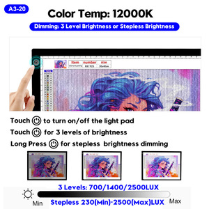 Papan Lampu Desain Logo Label Pribadi A3 A4 A5, Light Box Profesional Ultra Tipis dengan Lampu LED - Product Image 4