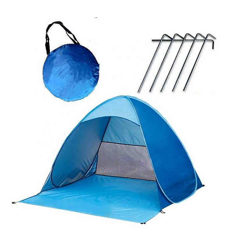 Qualità Tende & Pop Ups 3-4 Persona Riparo Del Sole, Antivento Impermeabile Famiglia Spiaggia Ombra, portatile Shark Beach CanopiesTenT