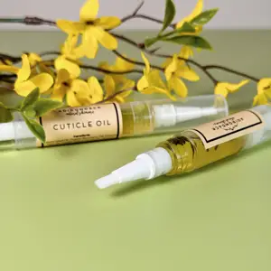 Offre Spéciale végétalien cuticule huile stylo ongles Nutrition huile adoucissant hydratant traitement des ongles Protection huile pour ongles