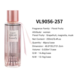 น้ำหอมสำหรับผู้หญิง V.V.LOVE ขนาด 250 มล. กลิ่นฟลอรัลฟรุ๊ตตี้อูด บอดี้เฟรแกรนซ์มิสต์และสเปรย์ โรงงานรับผลิตแบรนด์ส่วนตัว OEM/ODM - Product Image 3