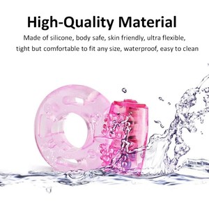 Anillo Vibrador para Pene de Frecuencia Única y Potente, Anillos de Silicona Flexibles para Hombres - Product Image 3