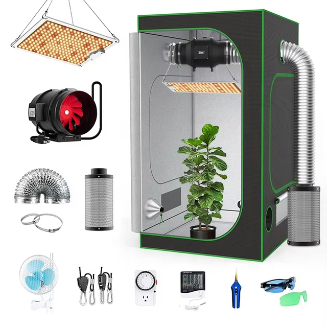 Smart Indoor Cultivation 60x60x120cm Hydroponic Mylar Material Grow Tent Indoor Grow Tent Complete Kit Garden Greenhouse