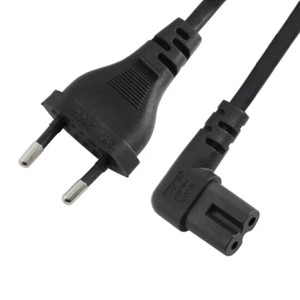 New Right angled EU Euro AC <strong>power</strong> cord cable <strong>lead</strong> 1M/2M/3M/5M EU 2-prong to figure 8 C7 for TV,Printers,Cameras,<strong>PS4</strong>,PS3 etc. - Product Image 3