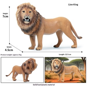 โมเดลสัตว์จำลอง ยีราฟ ช้าง แรด หมีสีน้ำตาล เสือ สิงโต เสือดาว ม้า ของเล่นสำหรับเด็กทุกเพศ - Product Image 5