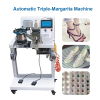 Offre Spéciale Machine de réglage de perles en plastique automatique Triple-Margarita à grande vitesse pour chaussures vêtements sacs pompe à moteur d'approvisionnement d'usine