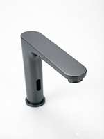 Robinet à capteur sans contact moderne en acier inoxydable chromé à montage sur plan à trou unique, très vendu, pour lavabo de salle de bain, avec plus de 500 000 utilisations