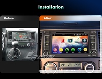 Autoradio Android 16 Erisin ES6505T pour VW T5 Multivan 2004-2009, lecteur DVD 7 pouces, CarPlay sans fil, Android Auto, DSP, 4 Go, 64 Go