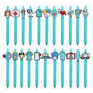 Regalos Promocionales al por Mayor, Bolígrafos Creativos de Dibujos Animados de Enfermera, Bolígrafos Retráctiles con Empuñadura de Goma Suave, Bolígrafos con Logotipo Personalizado para Hospital - Product Image 3