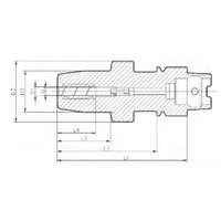 Kunp HSK32A Hydraulic CNC Tool Holder untuk Pemotong Bor & Frais Standar DIN 63893 Garansi 1 Tahun