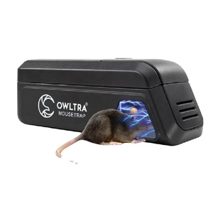 [OWLTRA] automatique choc électrique rongeur souris campagnol pièges à souris Zapper piège à souris électronique métal Rat tueur pour bureau - Product Image 1