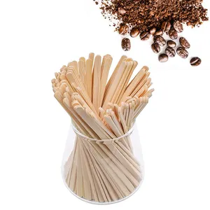 Оптовая продажа от производителя, одноразовая мешалка для эспрессо из натурального бамбука, мешалка для напитков, мешалка для кофе