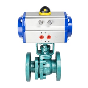 Vente de liquidation B2B COVNA : Vanne à boisseau sphérique pneumatique à double sens avec joint et interrupteur de fin de course pour commande d'air - Product Image 1