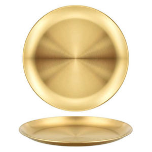 Offre Spéciale <span class=keywords><strong>plaque</strong></span> <span class=keywords><strong>de</strong></span> style coréen <span class=keywords><strong>de</strong></span> luxe, assiettes en métal doré pour assiette alimentaire, plat en or - Product Image 6