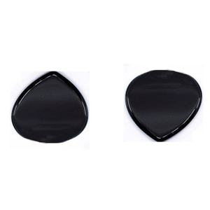 AMARA - Ónix Negro Natural en Forma de Corazón de 10 mm, Cabujón Plano por Ambos Lados, Piedra Preciosa para Joyería, Proveedor Mayorista, Súper Calidad - Product Image 2