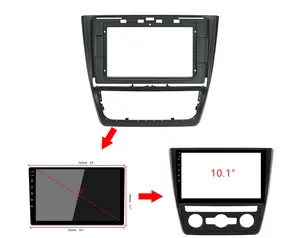Car GPS Navigation Panel For Skoda 2014 Yeti 10Inch Screen 2 Din Android Dashboard Radio Stereo Fascias Panel Frame