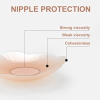 Vente en gros de couvre-mamelons en silicone populaires et réutilisables couvre-mamelons lavables et durables pour femmes