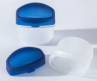 Pot vide de 7g pour cosmétiques, bocal en plastique brillant pour crème ou baume à lèvres