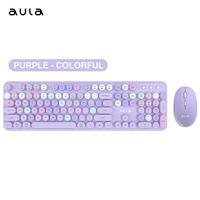 Expédition directe, nouveau clavier de jeu mécanique AULA AC306, 104 touches, rétro, sans fil, rétroéclairage RVB