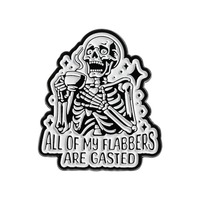 Épinglette en émail personnalisée en forme de squelette, badge métallique personnalisé pour Halloween, idéal pour les fêtes d'horreur, événements, cadeaux promotionnels, costumes et souvenirs