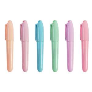 Manifattura all'ingrosso Soft Wax Pill Mini Highlighters Stick per School Highlight Crayon Highlighter Marker Pen Set - Product Image 4