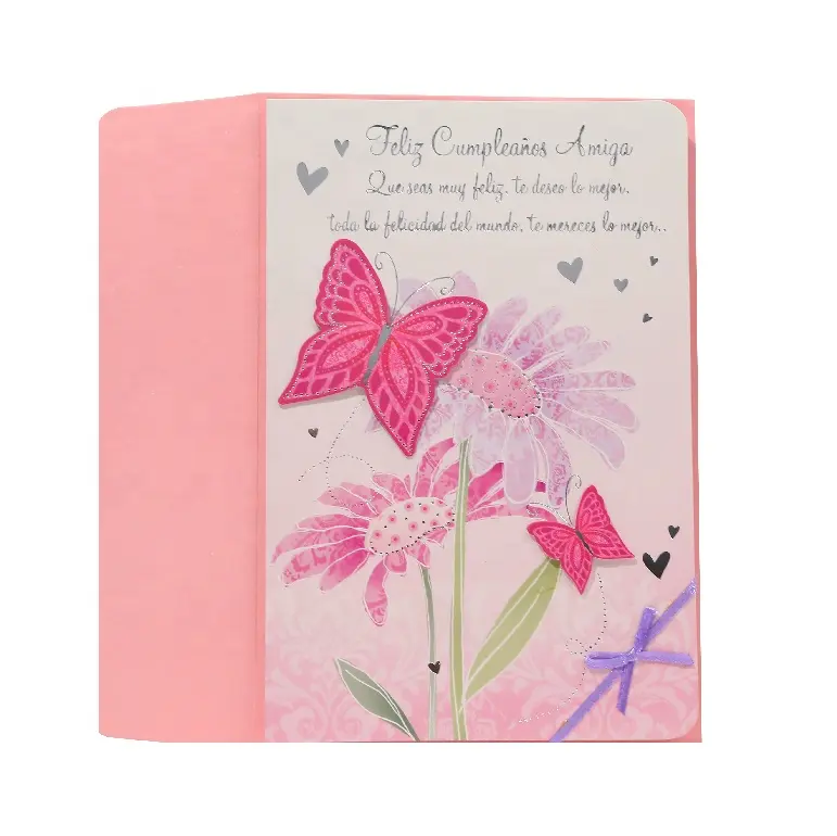 Элегантная 3D открытка для мамы ручной работы в виде бабочки, оптовая продажа фольгированных поздравительных открыток на день матери для влюбленных
