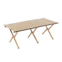 Table pliante de parc en métal de haute qualité, personnalisable, en promotion, pour jardin, cour, pique-nique et camping