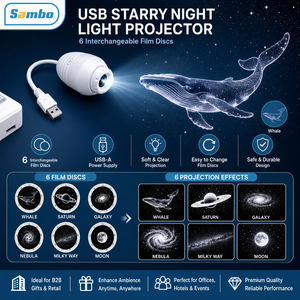 Proyector LED OEM Galaxy, Lámpara de Noche con Rotación de 360 Grados, Lámpara de Cielo Estrellado, Venta al por Mayor de Fábrica en China - Product Image 4