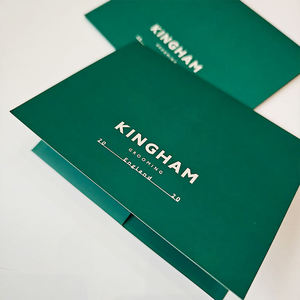 Cartes de visite écologiques gaufrées en gros, haute qualité avec revêtement UV et pelliculage mat, faible MOQ, cartes postales de remerciement pour mariage - Product Image 2