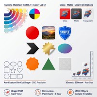 Özel Yansıtıcı Vinil Film 1.26x50M PVC CMYK Ofset Baskılı Şeffaf Ters Etiket