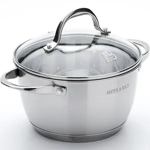 Chảo Nấu Ăn Bằng Thép Không Gỉ Dụng Cụ Nhà Bếp 100 Cái Bộ Dụng Cụ Nấu Ăn Cảm Ứng Bằng Thép Không Gỉ Uy Tín - Product Image 1