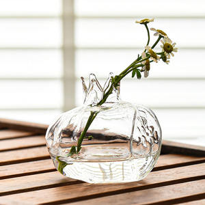Moderno japonés hecho a mano Mini hidropónico flor fresca contenedor pequeño <span class=keywords><strong>Granada</strong></span> vidrio flor botella florero - Product Image 3