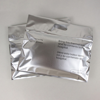 Vente en gros d'emballages de vêtements en aluminium laminé imperméable de haute qualité avec logo personnalisé Sac refermable à poignée zip-lock pour shopping en plastique