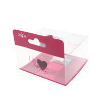 Boîte d'emballage en pvc transparente, Logo personnalisé, boîte écologique pour gâteau, pièces