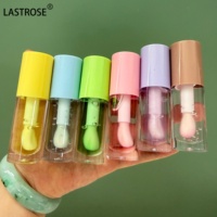 Baume à Lèvres Liquide Hydratant Vitaminé Teinté Transparent Marron Fruits Cadeau Repulpant Brillant Végétalien Rose Huile à Lèvres Changeant de Couleur pH