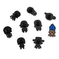Broche en émail personnalisée en gros, motif pirate de dessin animé, style anime, pour sacs, vêtements et accessoires de bijouterie