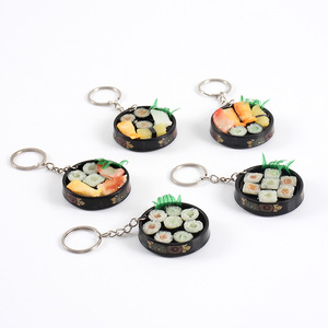 Nourriture réaliste en PVC, assiette de sushi japonaise, porte-clés alimentaire, modèle, jouet alimentaire, cadeau populaire aux marchés nocturnes - Product Image 1