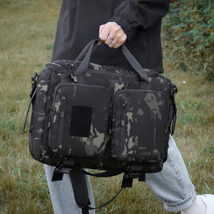 Sac à dos de voyage et de trajet quotidien personnalisé, tendance, imperméable, motif camouflage, antivol, en polyester, pour la randonnée en montagne - Product Image 1