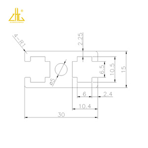 Khung Nhôm Chất Lượng Cao Chất Liệu Thiết Bị Khe Chữ T Nhôm Khung Cửa Chất Lượng Cao 1530 - Product Image 3