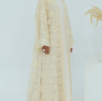Abaya LR1069 en polyester à fleurs stéréo et perles, de Loriya AliExpress, Dubaï, Moyen-Orient, 2025