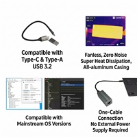 Port Ethernet externe USB-C portable 10 Gbps pour ordinateur portable en stock