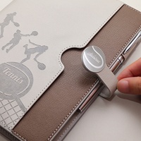 2025 luxe A5 PU cuir couverture souple rechargeable cahier 6 anneaux classeur planificateur avec fermoir