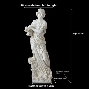 Scultura da Giardino Personalizzabile - Dea delle Quattro Stagioni in Stile Europeo Retrò - Scultura in Fibra di Vetro Fatta a Mano - Product Image 6