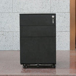 Vertical Mobile Pedestal File Storage Cabinet Office Home Under <b>Desk</b> 3 Drawers Material Office Cabinet File Cabinet Office - Product Image 1