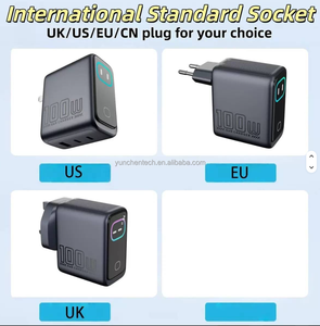 Nouvelle station de charge rapide multi-ports multifonctionnelle certifiée haute qualité avec intelligence artificielle pour <span class=keywords><strong>iPhone</strong></span> et ordinateur portable 100W GaN 45W - Product Image 3