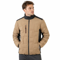 Veste matelassée d'hiver pour homme grande taille, imperméable et coupe-vent, fermeture éclair, uniforme de travail
