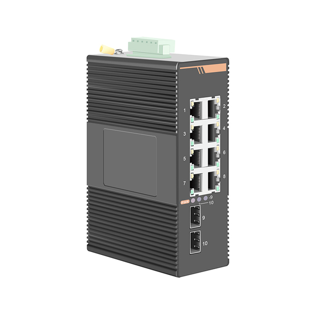 8 Port Gigabit POE+ Enterprise Switch Managed Industrial 2 SFP High Performance Industrial POE Switch