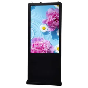 New Design Outdoor Waterproof LCD Totem Floor Type Electronic Advertising Digital Signage with Base for Indoor and Outdoor Use