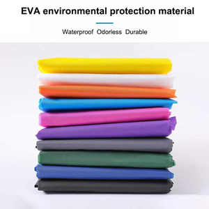 Imperméable EVA à la mode pour adultes Poncho de pluie coloré imperméable avec décoration de Logo pour la randonnée en plein air hommes et femmes - Product Image 6