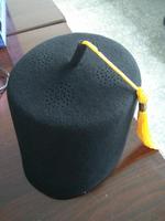 Topi Turki dari Wol Felt Gaya Doa, Topi Pakistan, Kostum Fez dengan Rumbai Panjang