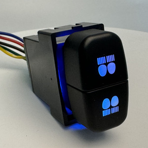 Interrupteur à double <span class=keywords><strong>bouton</strong></span> marche/arrêt pour Mitsubishi Outlander Lancer Eclipse Endeavor <span class=keywords><strong>Galant</strong></span>, feux antibrouillard de conduite - Product Image 2